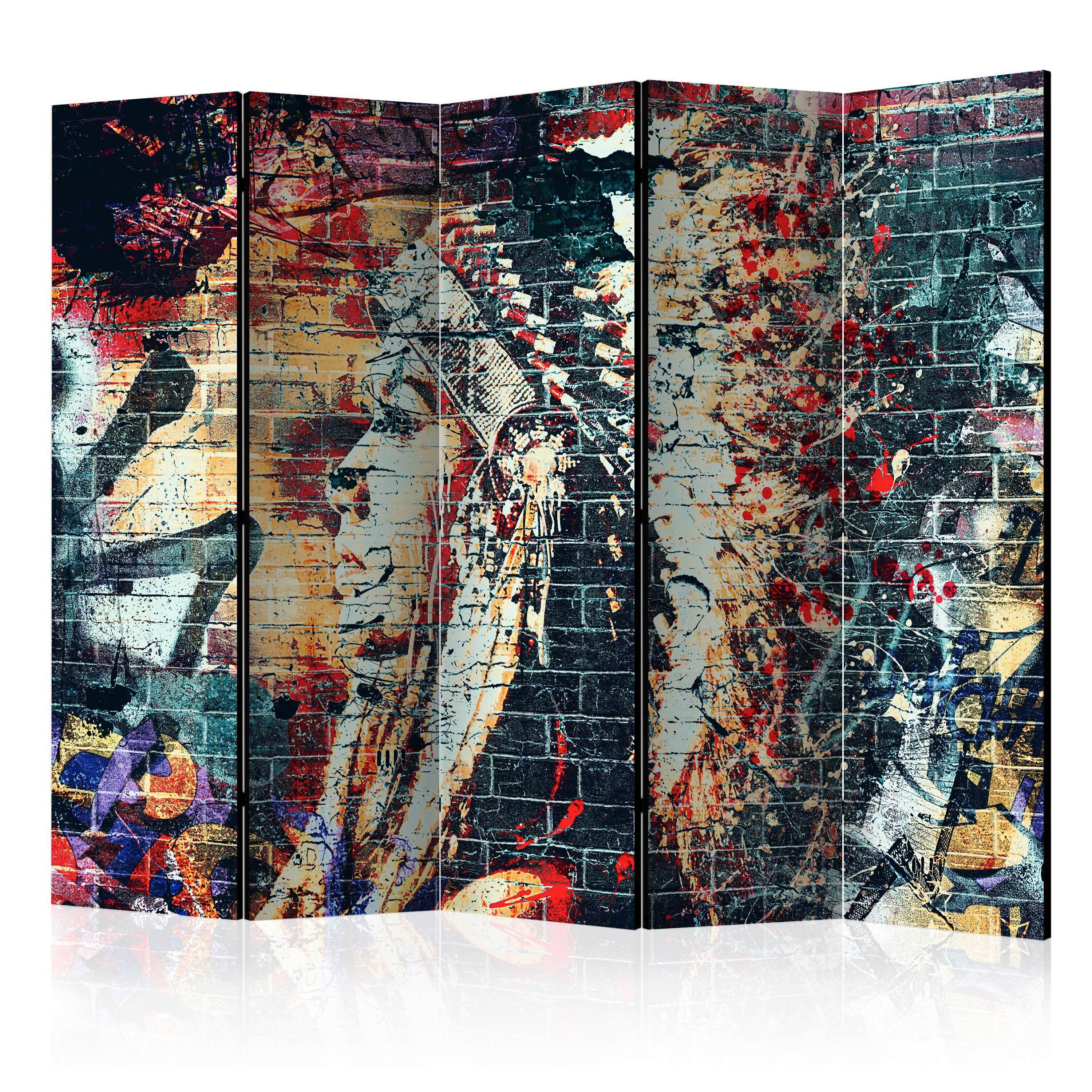 PARAVENT Multicolor B: 225 cm - Multicolor, Basics, Holz/Textil (225/172/3cm) - artgeist