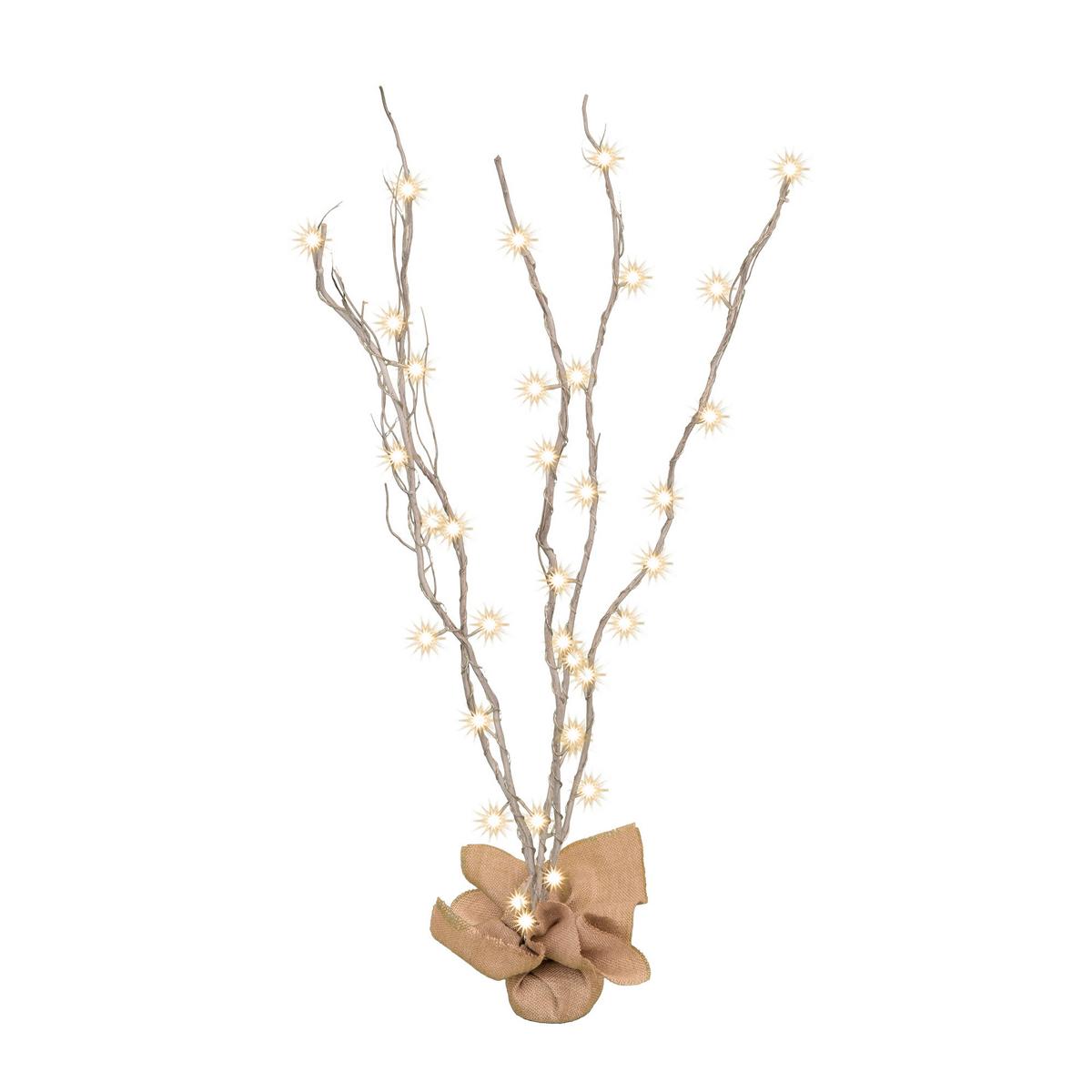 Led Karácsonyi Figura Világító Ág - ezüstszínű, Basics, műanyag/fém (120cm)