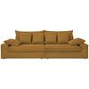 4-Sitzer-Sofa Avellino Goldfarben - Goldfarben/Schwarz, MODERN, Textil (308/80/140cm) - Livetastic