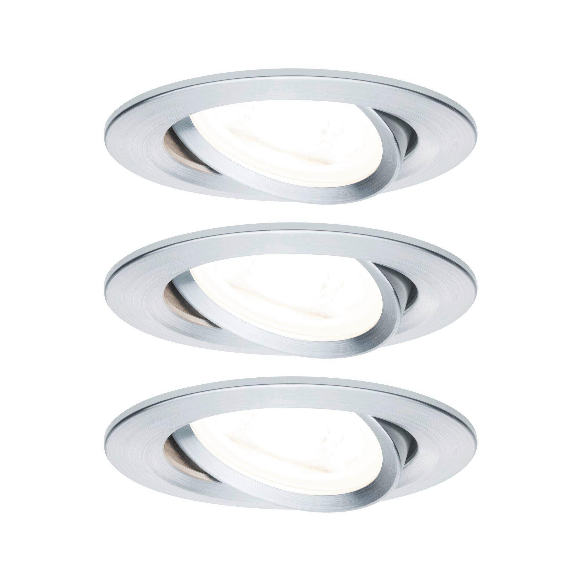 Deckenleuchte 3er-Set Ø 8,4 cm 1-Flammig, Rund - Basics (8,4cm) - Paulmann