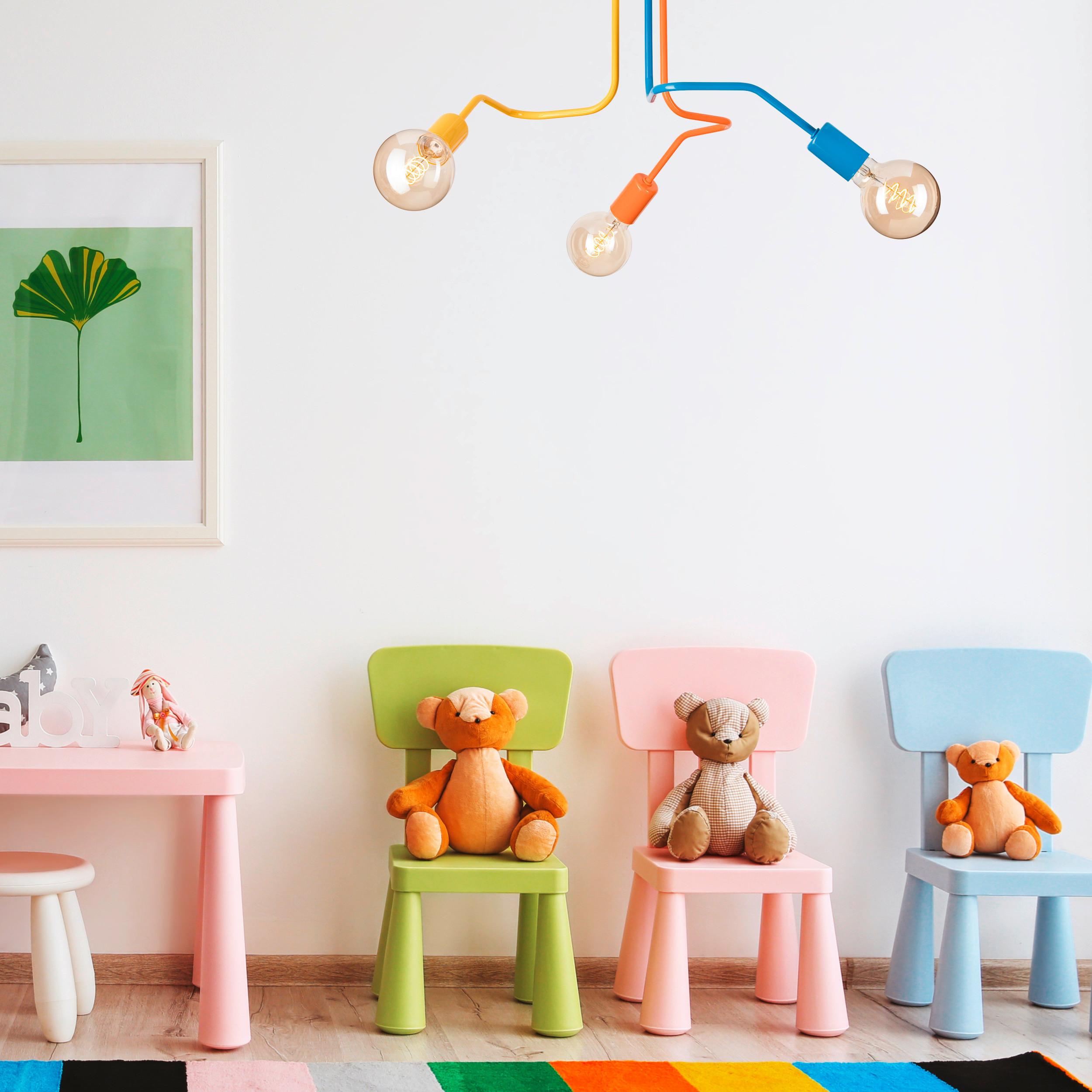 Deckenleuchte Domino Multicolor D: 40 Cm - Multicolor, KONVENTIONELL, Metall (40/59cm)