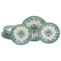 Tafelservice Weihnachten 12-Tlg., Grün - Grün, Basics, Keramik - Creatable