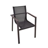 Stapelstuhl Sophia - Schwarz, Basics, Kunststoff/Metall (56/85/60cm) - Gardenson