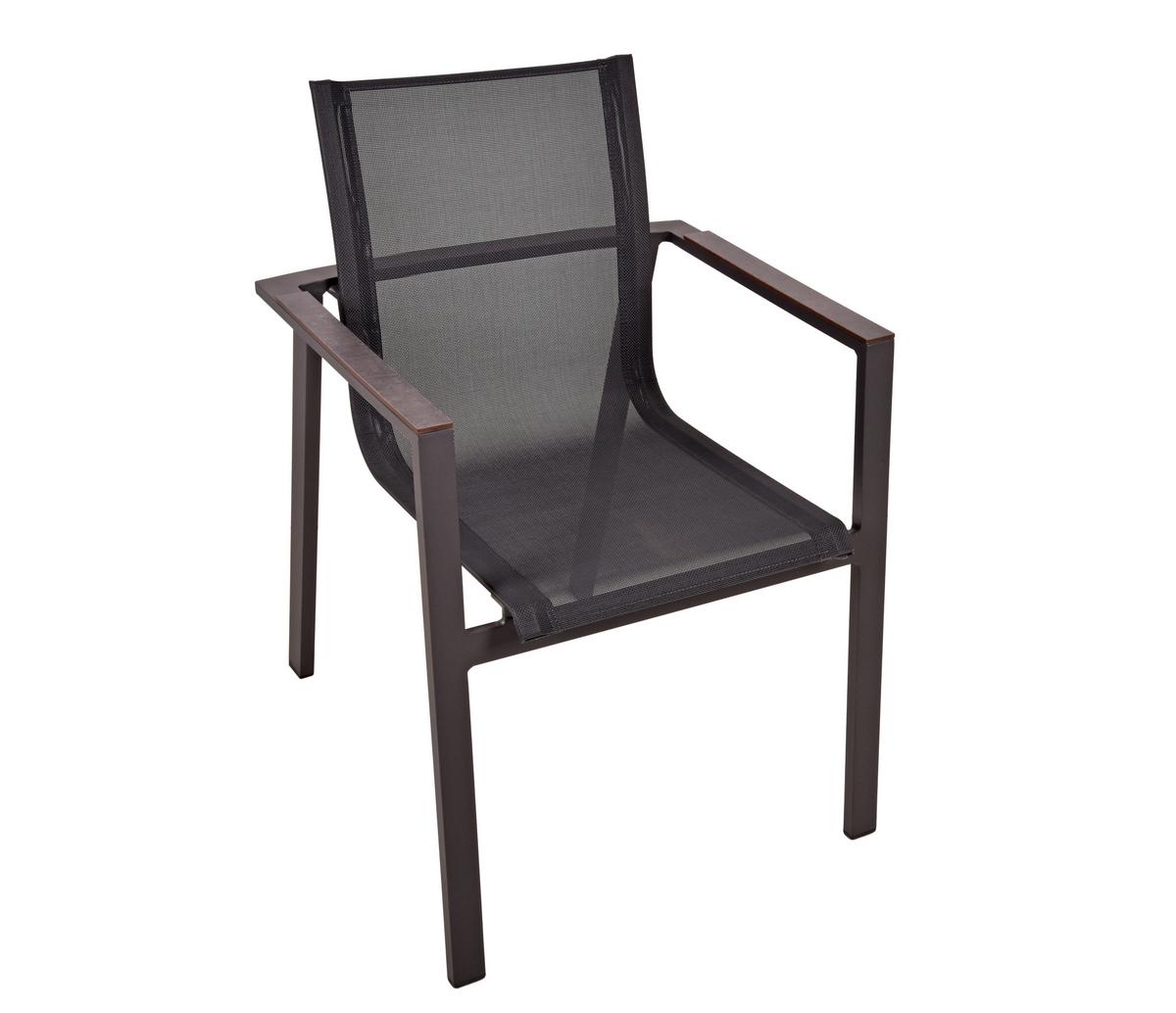 Stapelstuhl Sophia - Schwarz, Basics, Kunststoff/Metall (56/85/60cm) - Gardenson