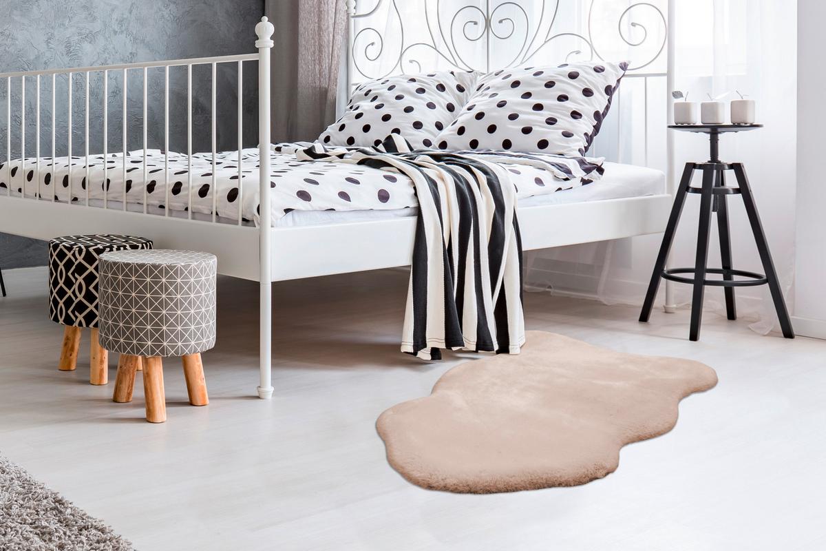 Kunstfell Rabbit Creme 60x90 cm Textil - Creme, Trend, Textil (60/90cm) - Kayoom