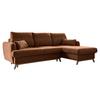 Ecksofa Scandic Lagom Rot S: 235x157 cm - Terracotta/Naturfarben, Textil (235/157cm) - MID.YOU