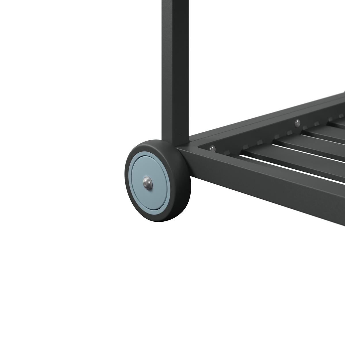 VENKOVNÍ KUCHYNĚ LEVI 1 - přírodní barvy/antracitová, Moderní, kov/plast (67cm)