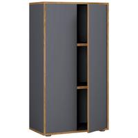 KANCELÁRSKA SKRIŇA SALIA B60 - dub medový/antracitová, Design, kompozitné drevo (60/110/33cm) - P & B
