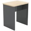 Hocker Esal Anthrazit B: 40 cm Esal - Anthrazit/Weiß, MODERN, Holzwerkstoff (40/45/30cm) - MID.YOU