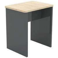 Hocker Esal Anthrazit B: 40 Cm Esal - Anthrazit/Weiß, MODERN, Holzwerkstoff (40/45/30cm) - MID.YOU