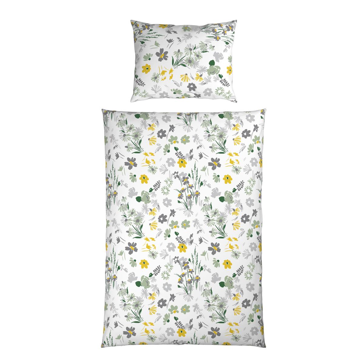 Bettwäsche Kopenhagen - Gelb/Grün, MODERN, Textil - Luca Bessoni