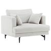 Sessel Sofia - Beige, Design, Textil/Metall (104/82/92cm) - Livetastic