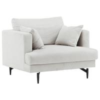 Sessel Sofia - Beige, Design, Textil/Metall (104/82/92cm) - Livetastic