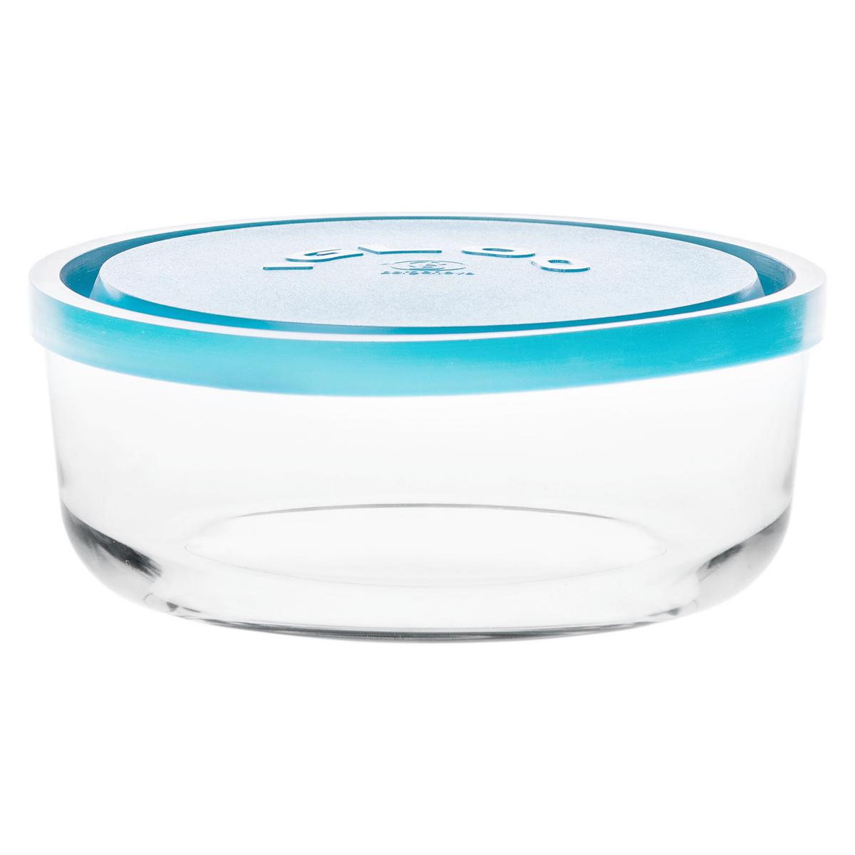 Ételtároló Doboz Kb. 800ml - türkiz/átlátszó, Modern, műanyag/üveg (15/6cm) - Luca Bessoni