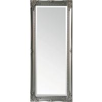Wandspiegel Antje BxH: 52x122 cm mit Holzrahmen Silberfarben - Silberfarben, MODERN, Glas/Holzwerkstoff (52/122/5cm)
