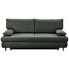 Schlafsofa Virgo - Dunkelgrün/Schwarz, KONVENTIONELL, Textil (212/97/105cm) - MID.YOU
