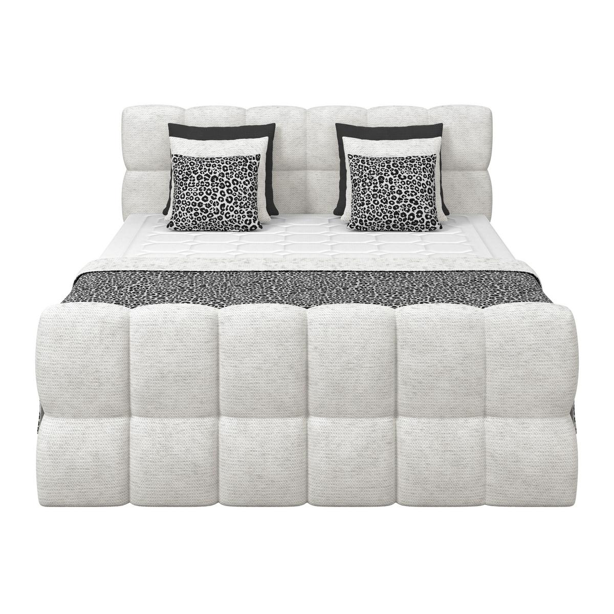 Boxspringbett Brisbane inkl. Bettkasten 180x200 - Creme/Schwarz, Trend, Holz/Holzwerkstoff (180/200cm) - Sembella