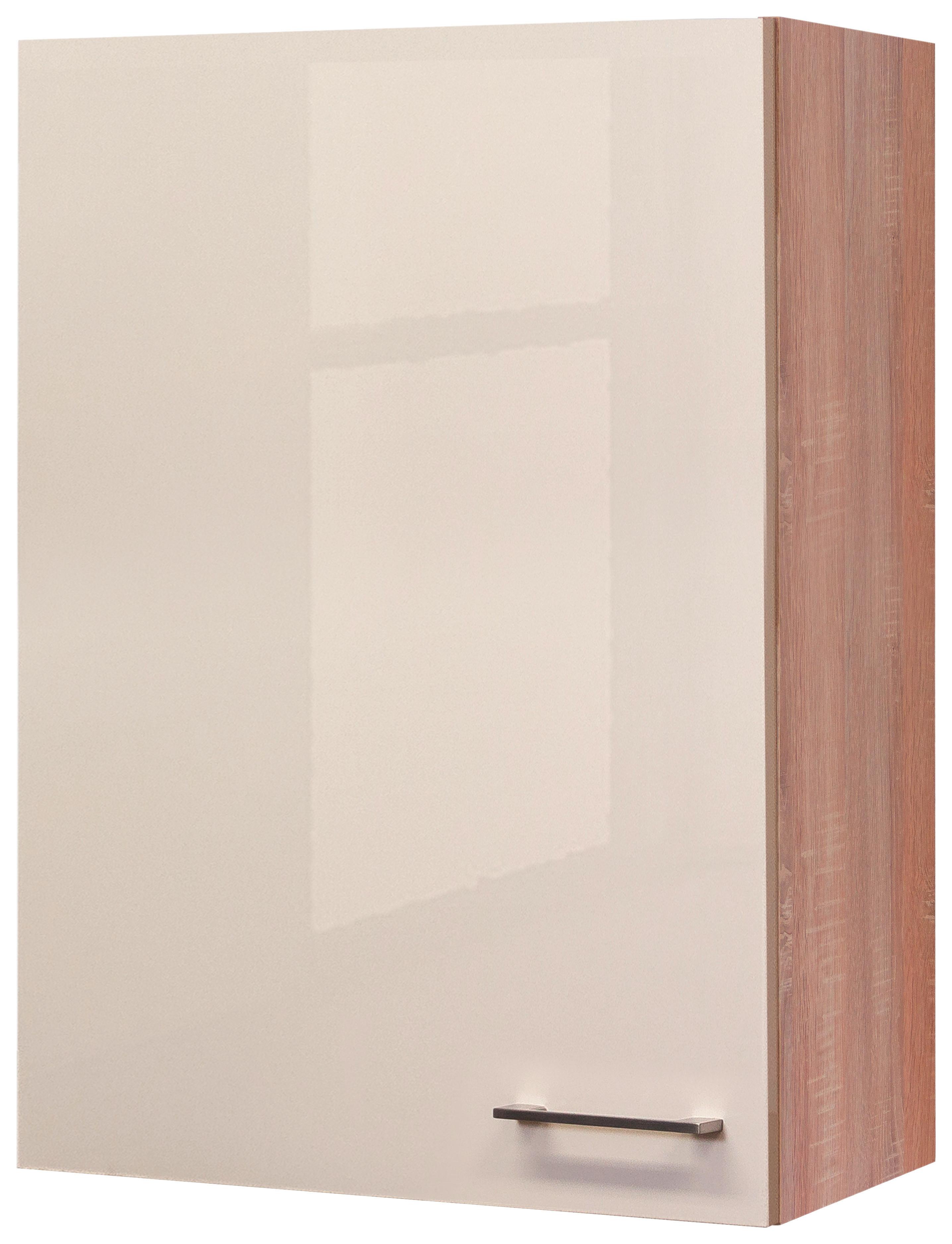 Horná kuchynská skrinka Nepal H60-89 - kašmírová/farba ušľachtilej ocele, Modern, kov/kompozitné drevo (60/89/32cm) - MID.YOU