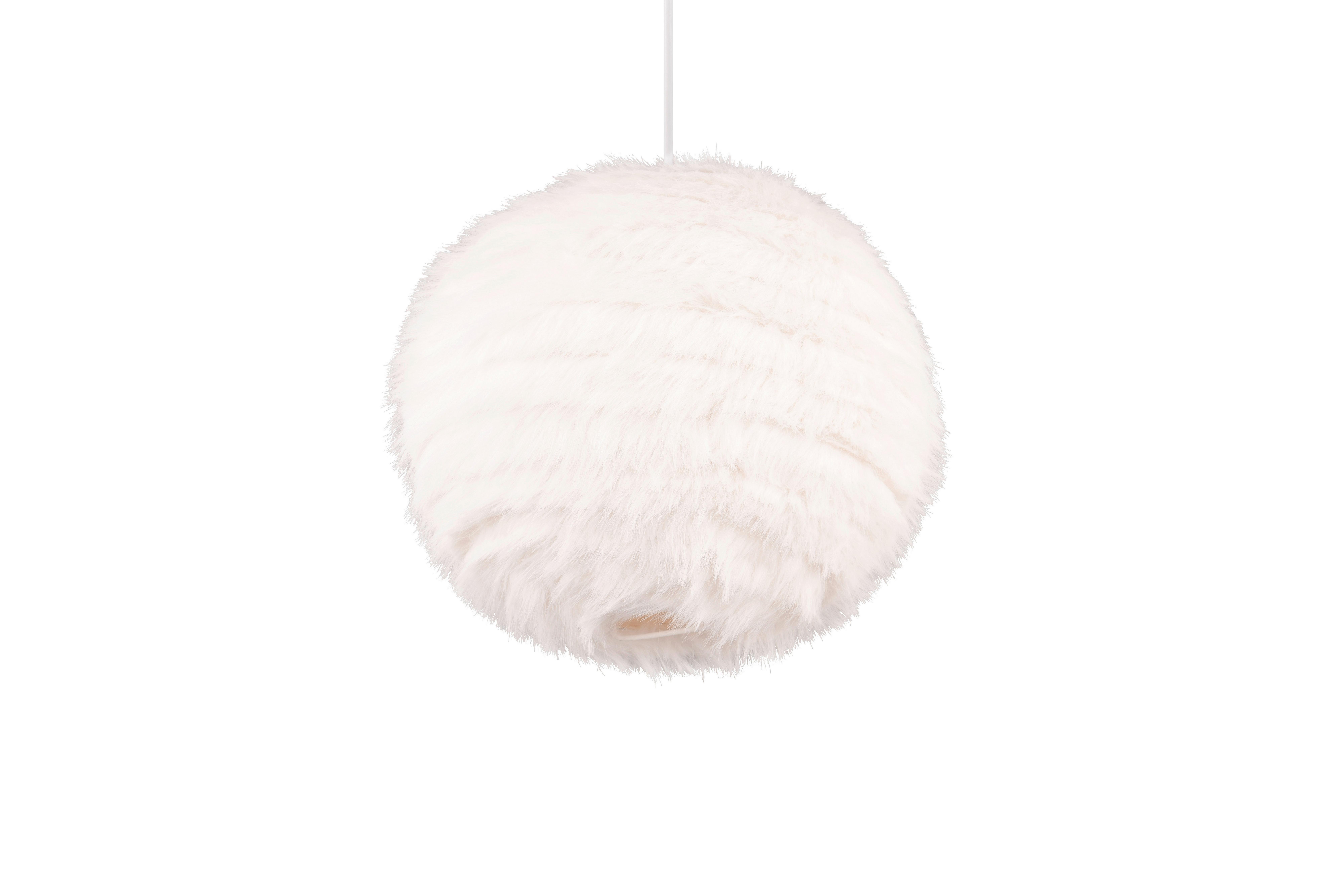Pendelleuchte R31581001 Furry - Sandfarben/Weiß, Design, Textil/Metall (35/150cm)