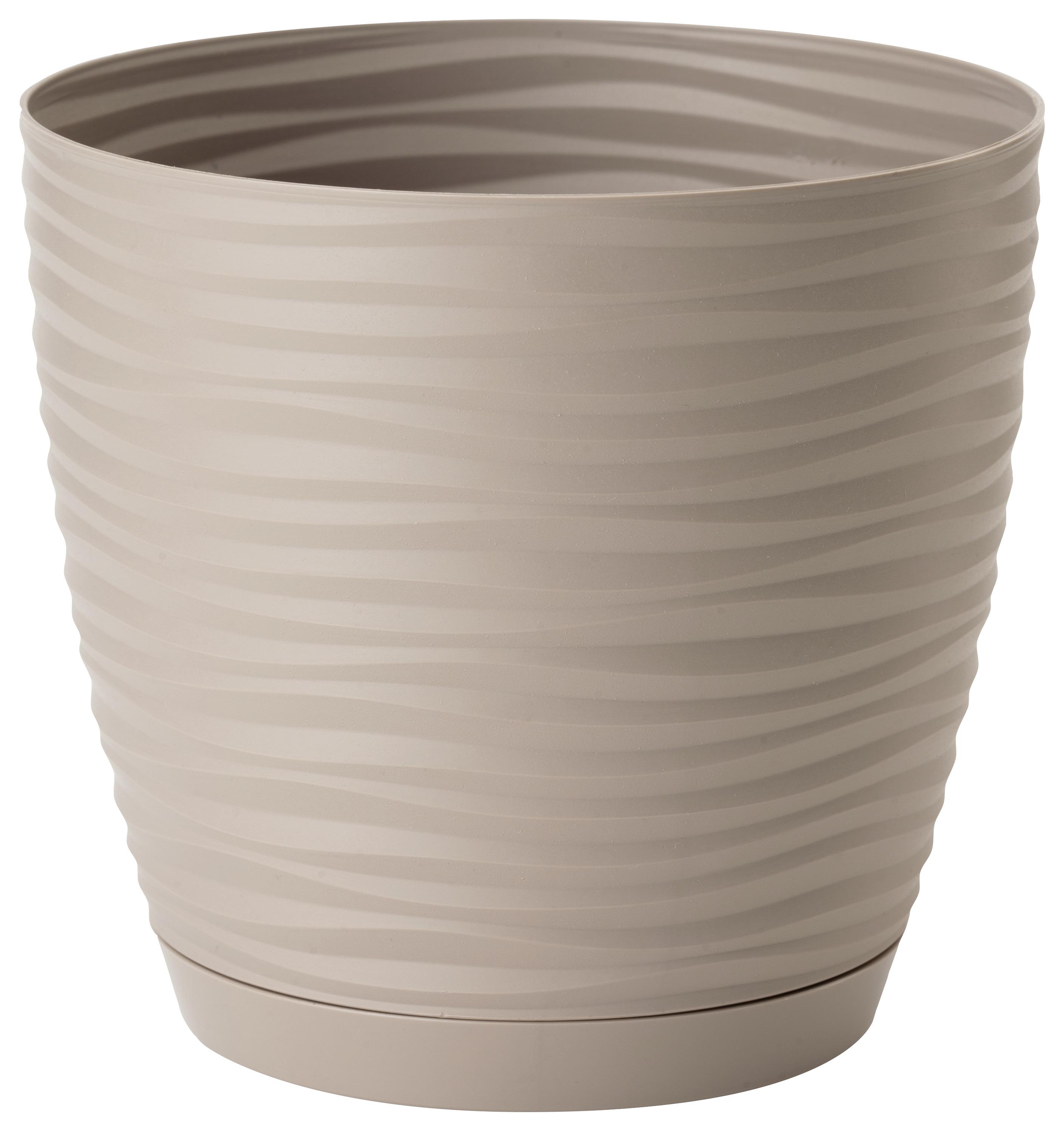 Obal Na Květináč Sardun Complete - šedohnědá, Basics, plast (14,7/13,65cm)