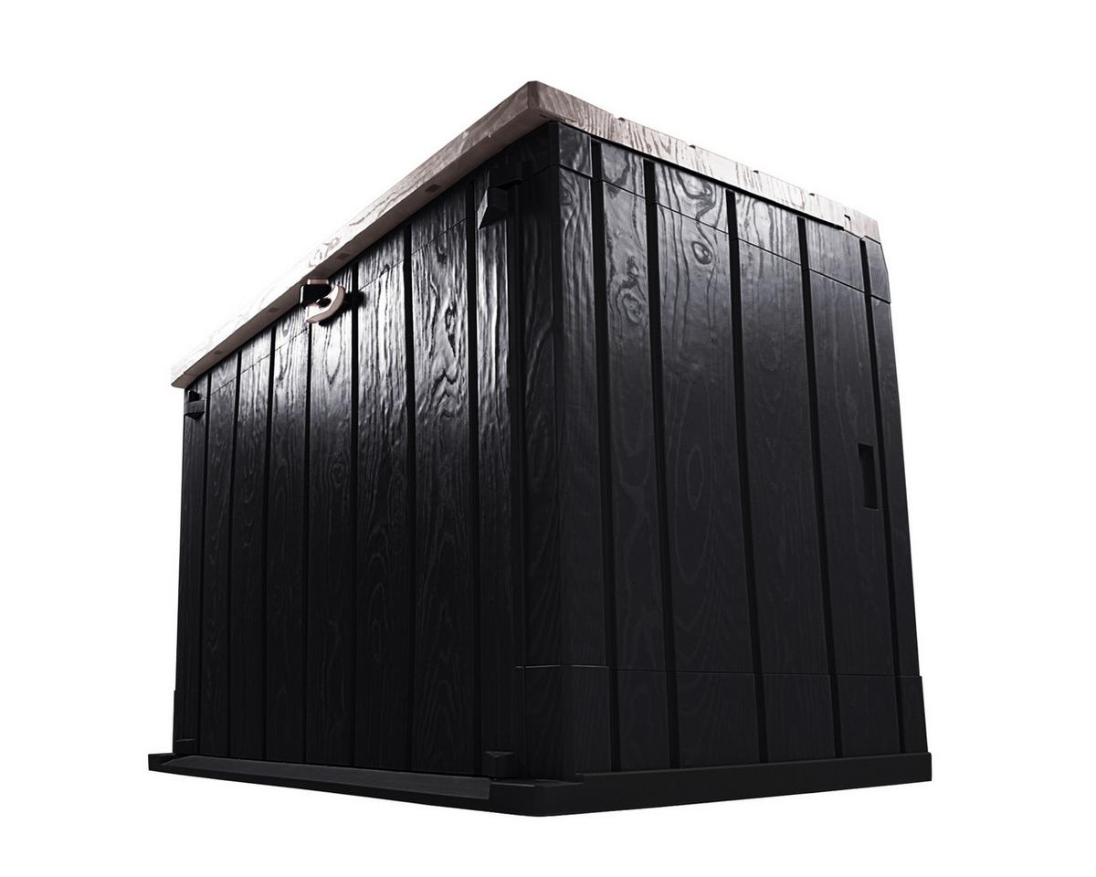 Mülltonnenbox 130x111x75 cm Anthrazit/Grau versperrbar - Anthrazit/Grau, Basics, Kunststoff (130/111/75cm)