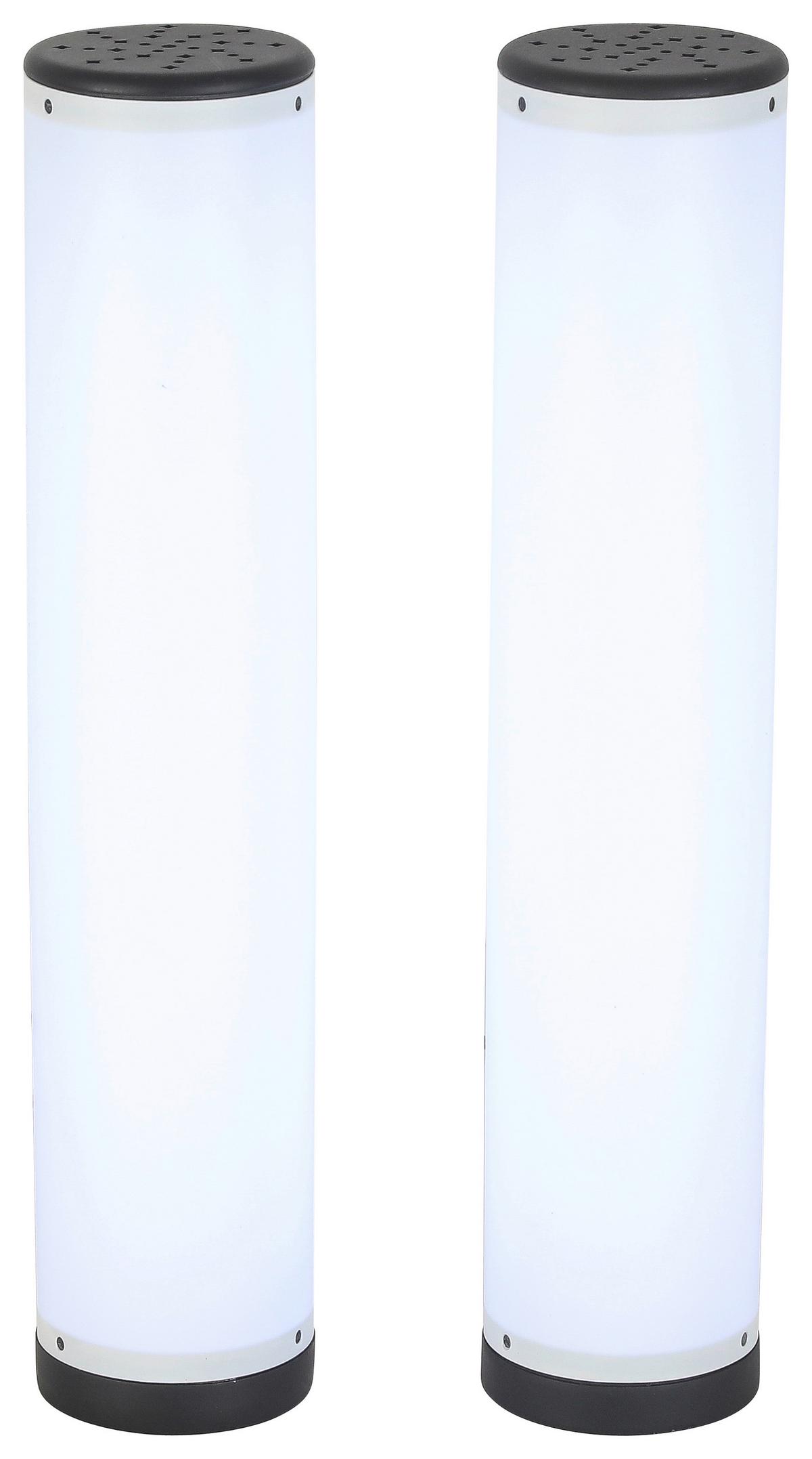 Led-tischlampe Mavi Dimmbar Schwarz/weiß Mit Farbwechsler - Schwarz/Weiß, MODERN, Kunststoff (6,4/31cm) - Luca Bessoni