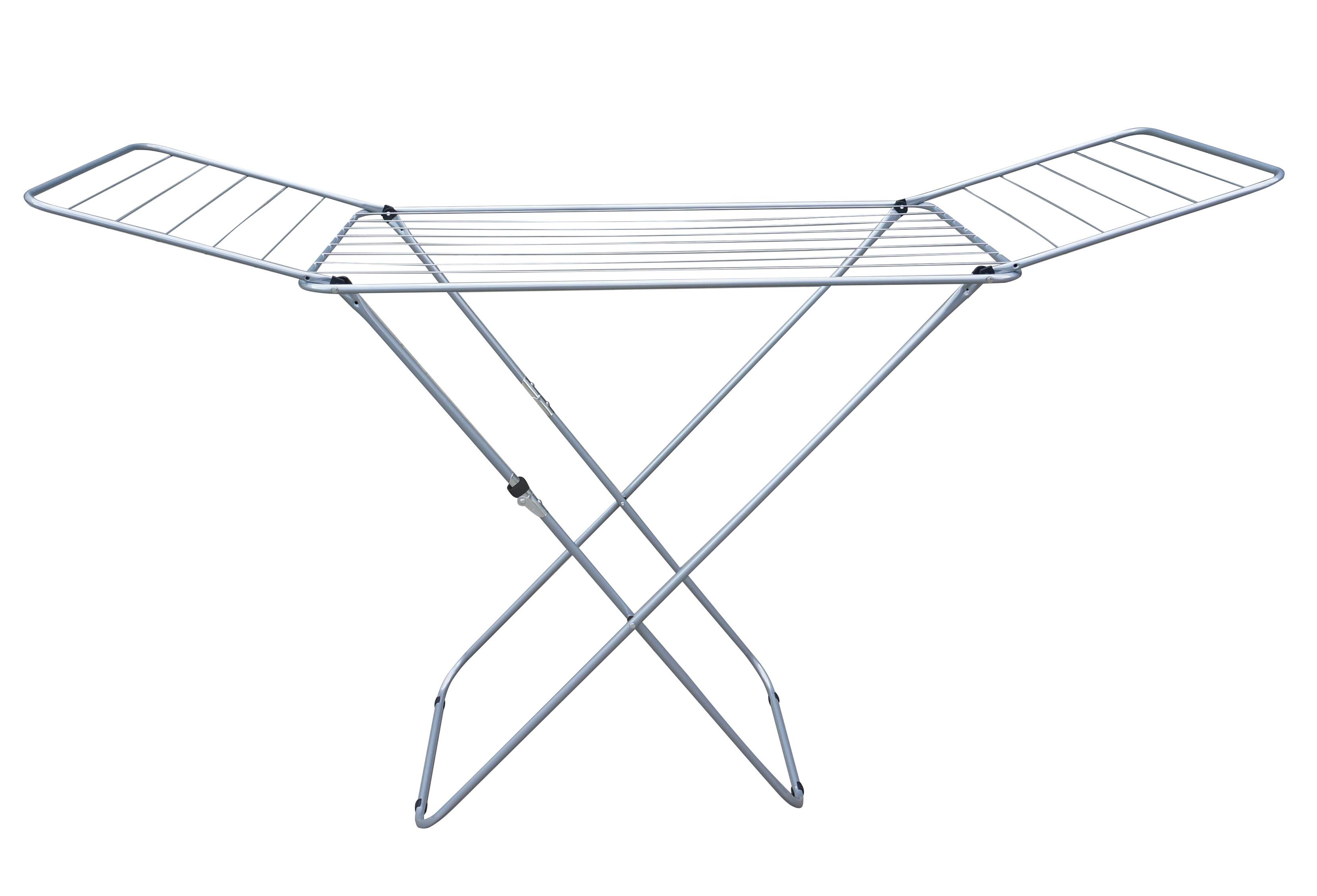 Wäscheständer Baster 180x55x90 mit Kindersicherung - Silberfarben, Basics, Kunststoff/Metall (180cm) - Homezone