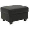 Polsterhocker Norma Schwarz Lederlook H: 41 Cm - Wengefarben/Schwarz, Design, Textil (67/41/52cm) - MID.YOU