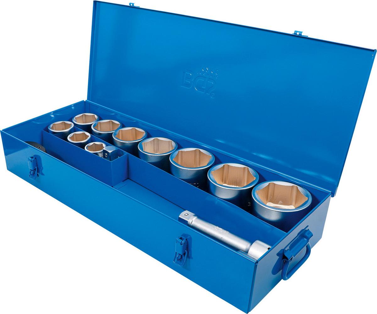 Steckschlüssel-satz 15-teilig Blau/silberfarben - Blau/Silberfarben, Basics