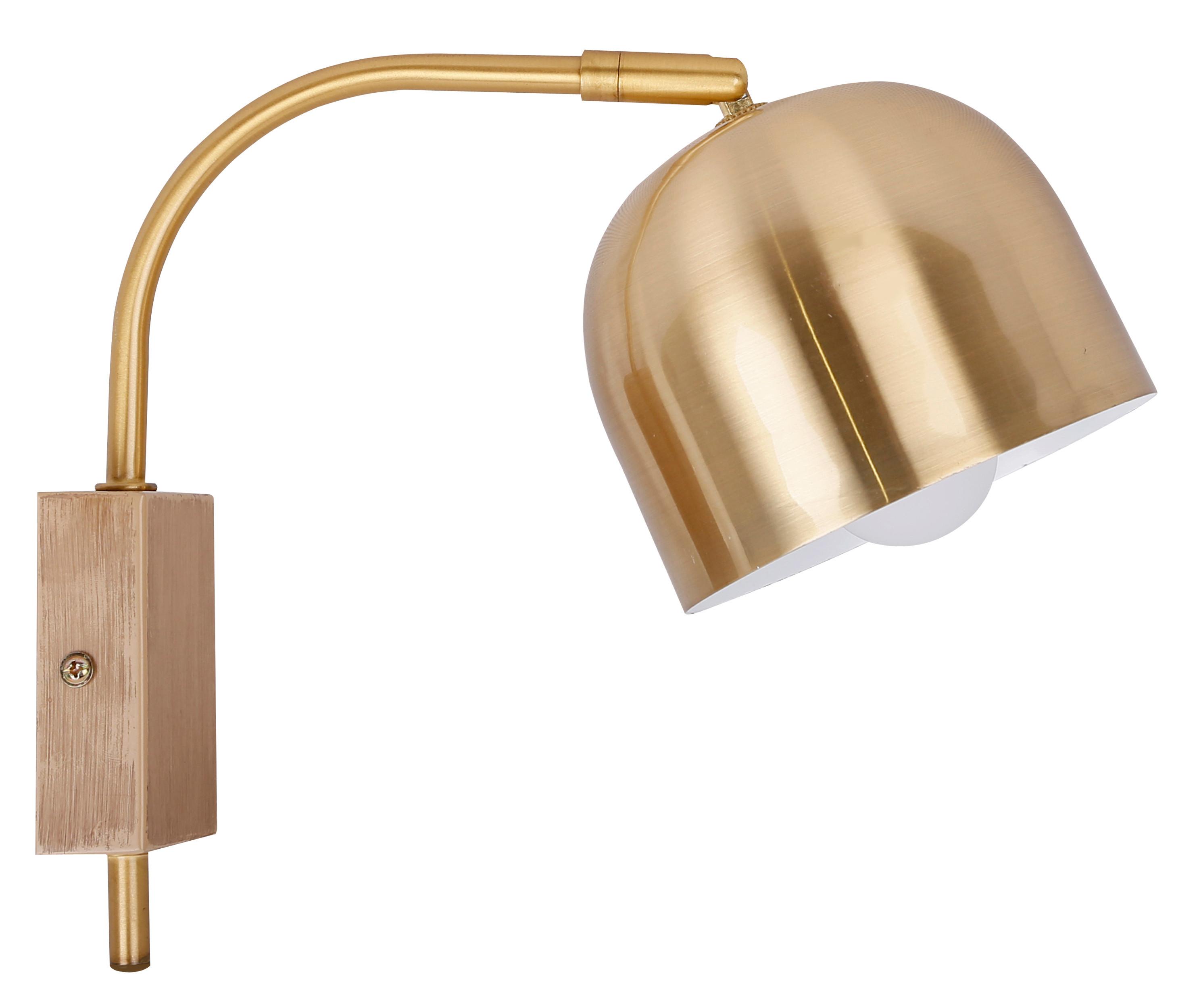 Wandleuchte 21-75475 - Goldfarben, Basics, Metall (12/27/22cm)