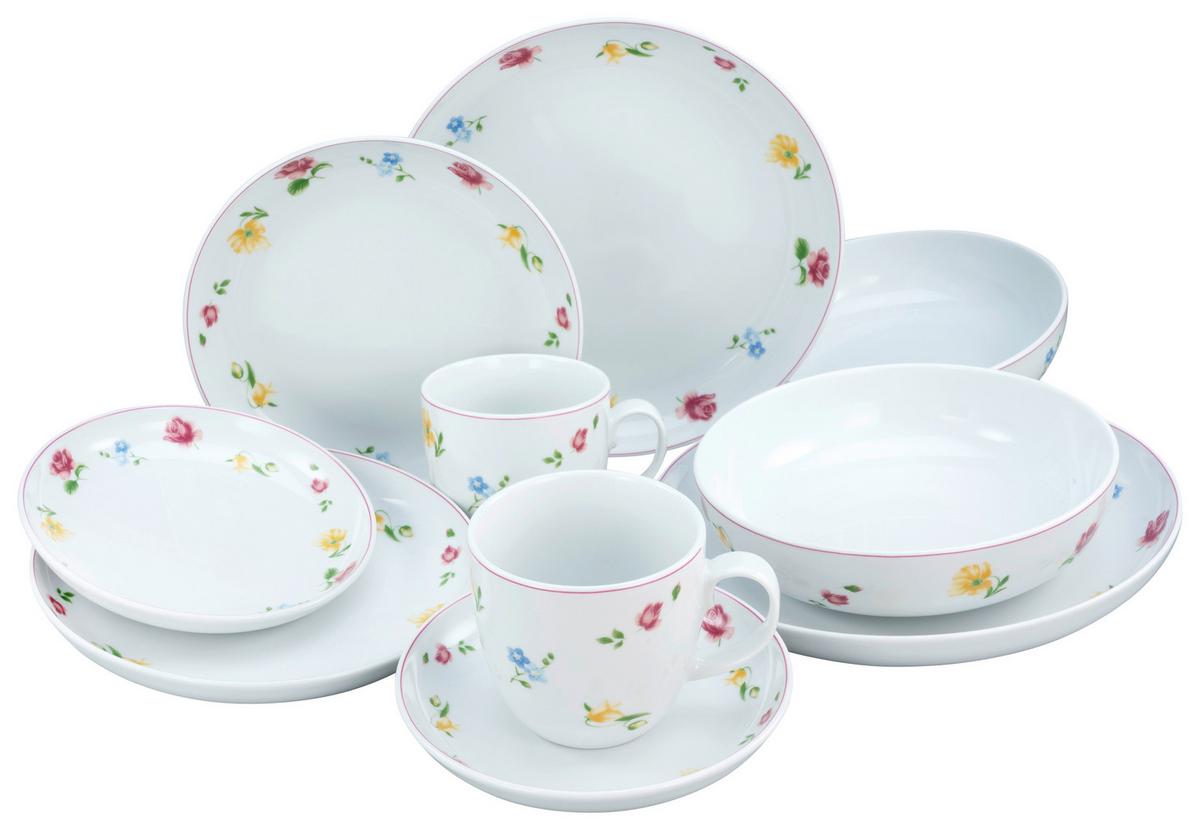 Kombinovaný servis Allround Summertime, 10 dielny - viacfarebná, Konventionell, keramika (37,5/23/30,5cm) - Creatable