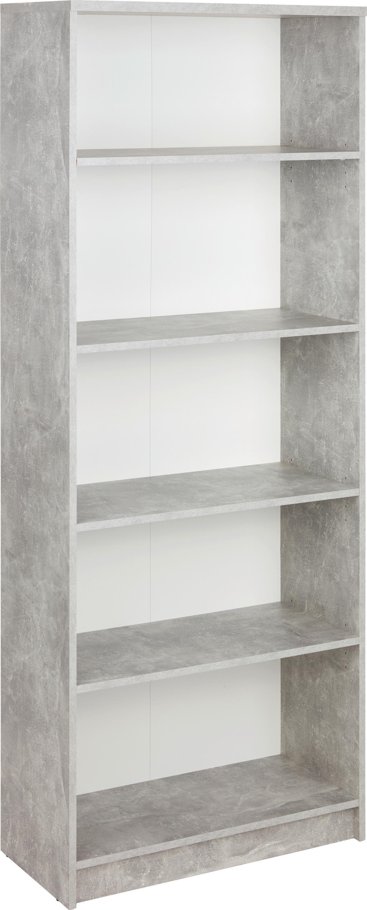 REGÁL 4-YOU NEW YUR03 - šedá/bílá, Moderní, kompozitní dřevo (74/189,5/34,6cm)