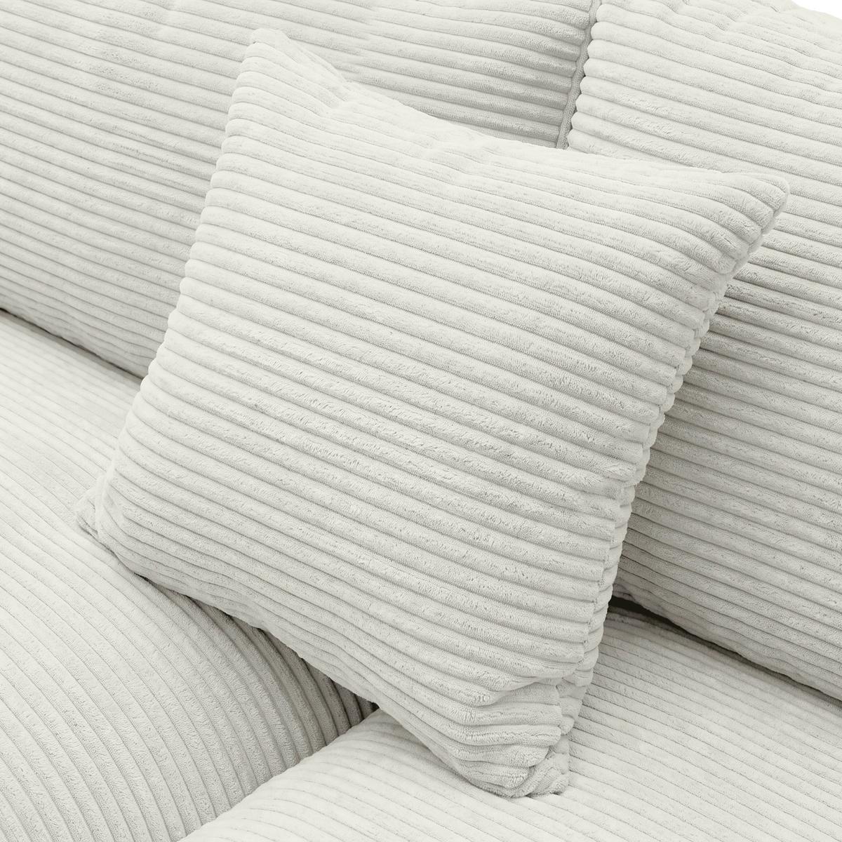 Rohová sedačka PEDRO, levá, béžový manšestr - černá/béžová, Moderní, textil/plast (190/300cm) - Mömax
