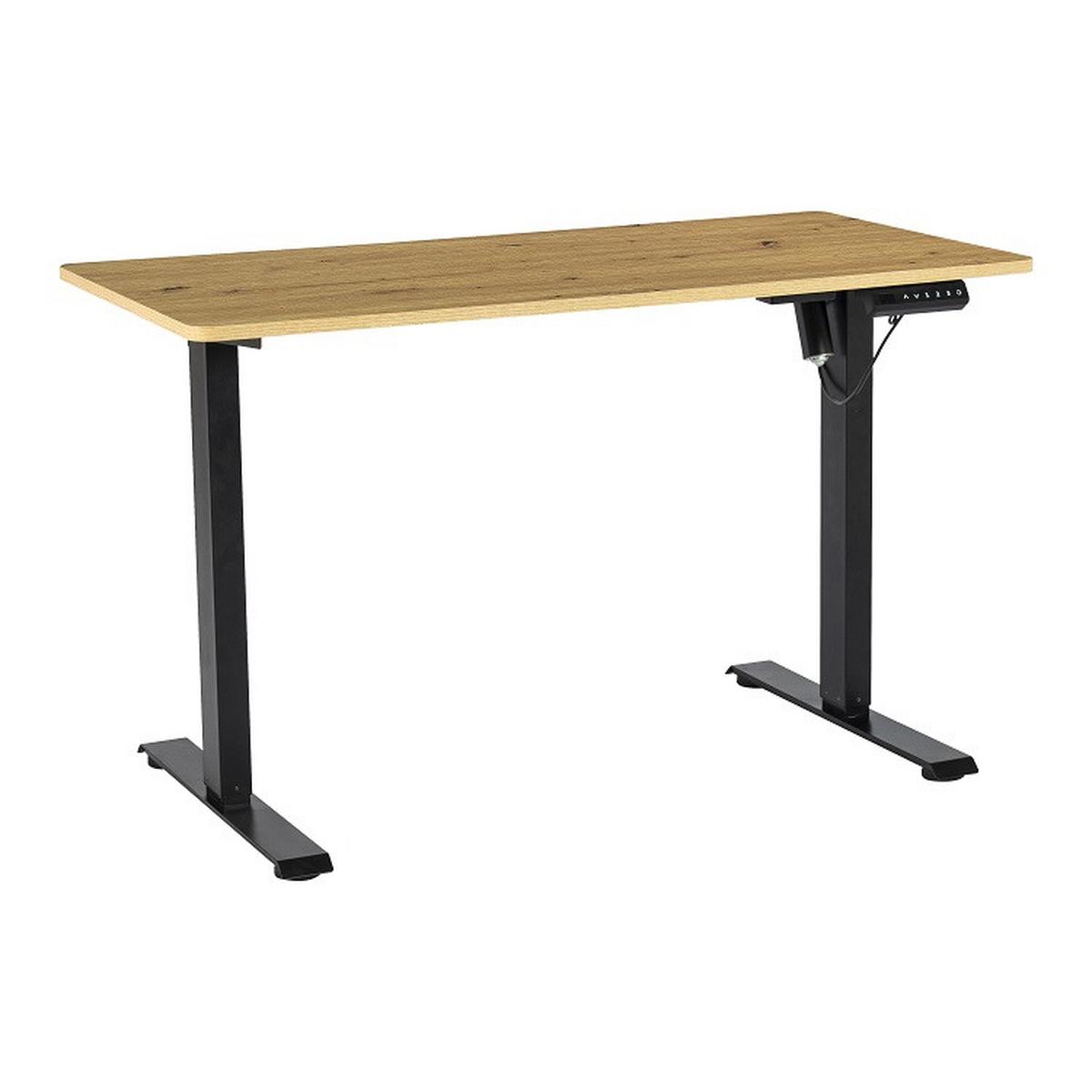 Psaci stůl EMIL II - černá/dub artisan, Moderní, kov/kompozitní dřevo (120/72-118/60cm) - Mömax