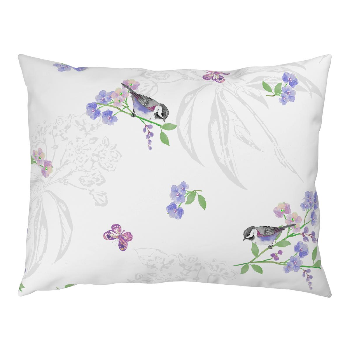 Bettwäsche Amalia - Blau/Weiß, ROMANTIK / LANDHAUS, Textil - James Wood