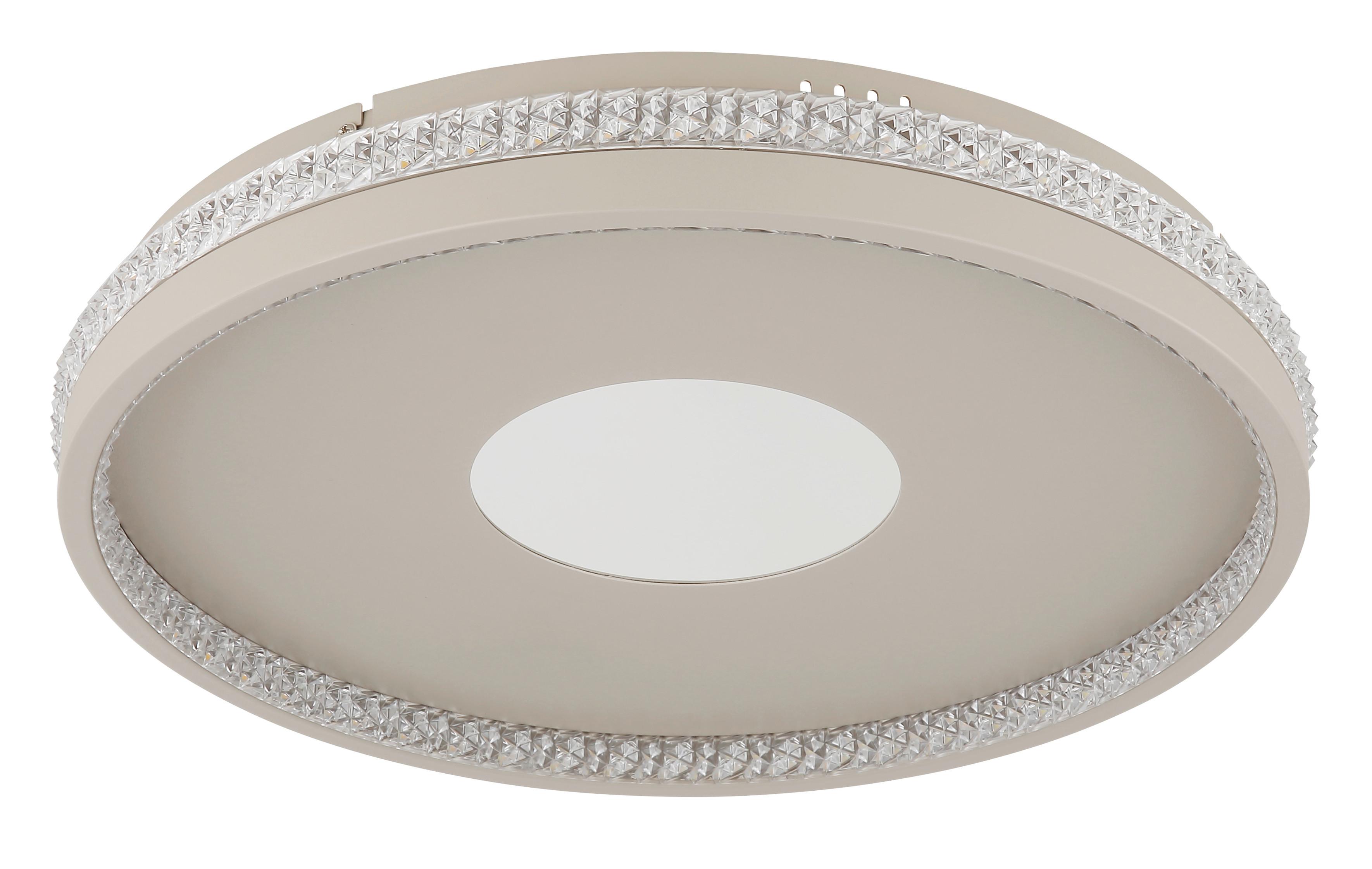 Led Mennyezeti Lámpa 48563-30s  Shirley - homokszínű/átlátszó, Design, műanyag/fém (41/6.5cm) - Globo