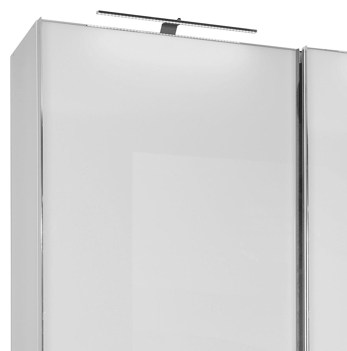 Schwebetürenschrank Glasfront 336 cm Sonate Rom, Weiß - Weiß, MODERN, Holz/Holzwerkstoff (336/222/68cm) - Luca Bessoni