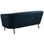 Dreisitzer-Sofa Biloxi Samt - Schwarz/Dunkelblau, KONVENTIONELL, Textil/Metall (200/81/84,5cm) - Carryhome Dreisitzer-Sofa Biloxi Samt - Schwarz/Dunkelblau, KONVENTIONELL, Textil/Metall (200/81/84,5cm) - Carryhome