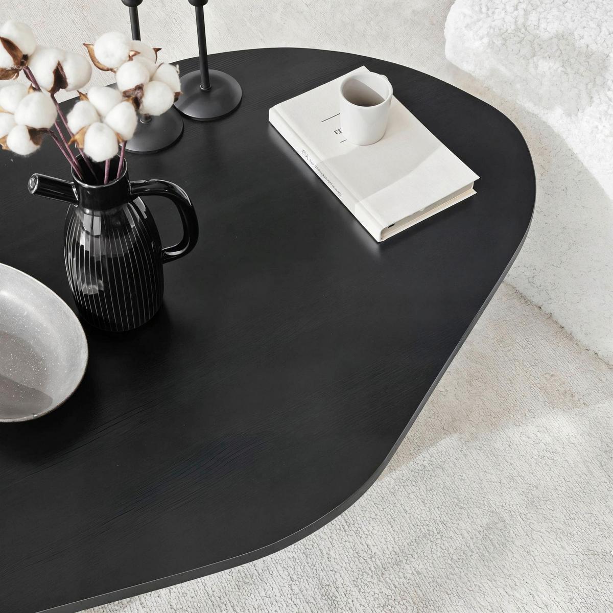 COUCHTISCH Schwarz B: 100cm - Schwarz, MODERN, Holzwerkstoff (100/35/60cm)