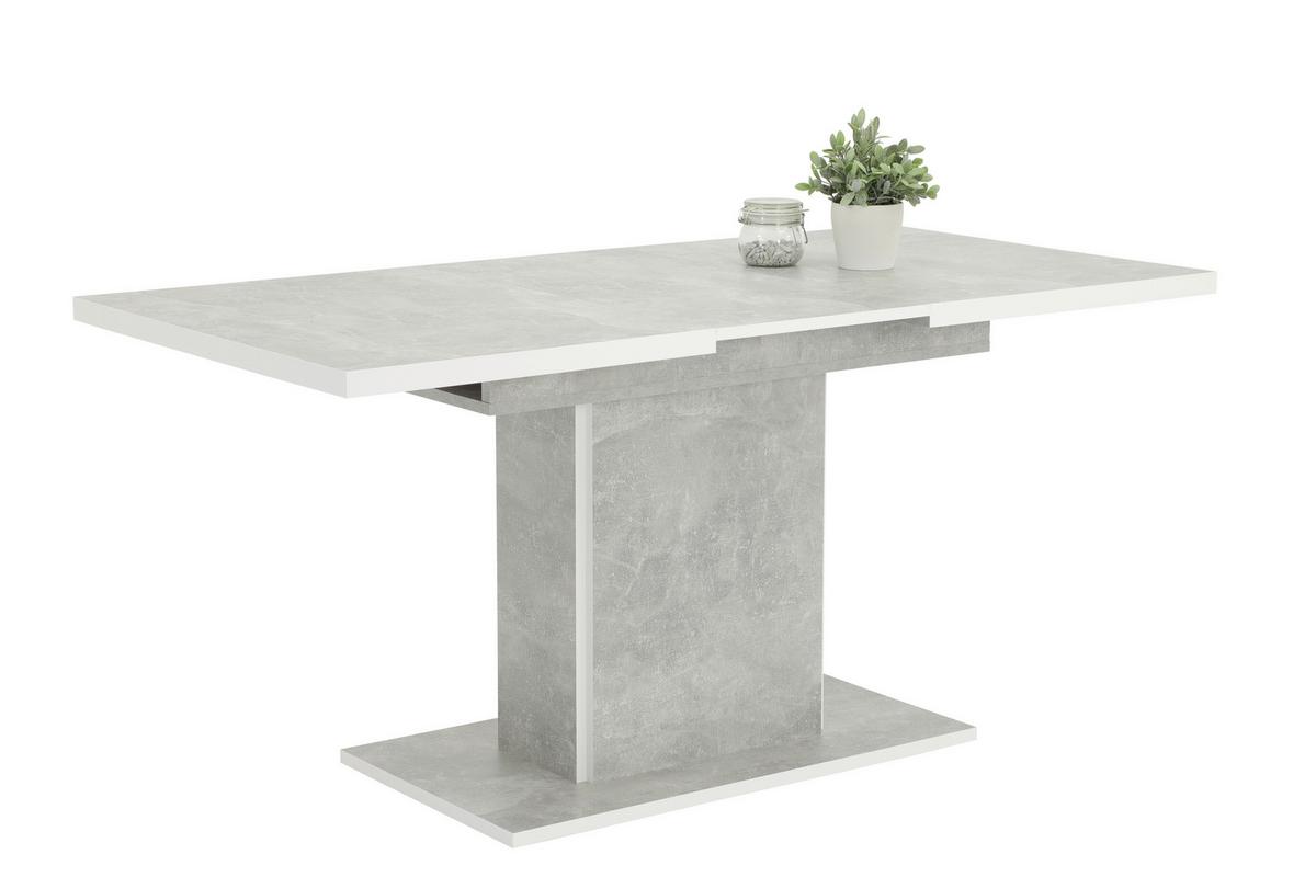 Tischgruppe Donau I G - Anthrazit/Grau, MODERN, Holzwerkstoff/Textil (120 - 160/76/80cm) - MID.YOU