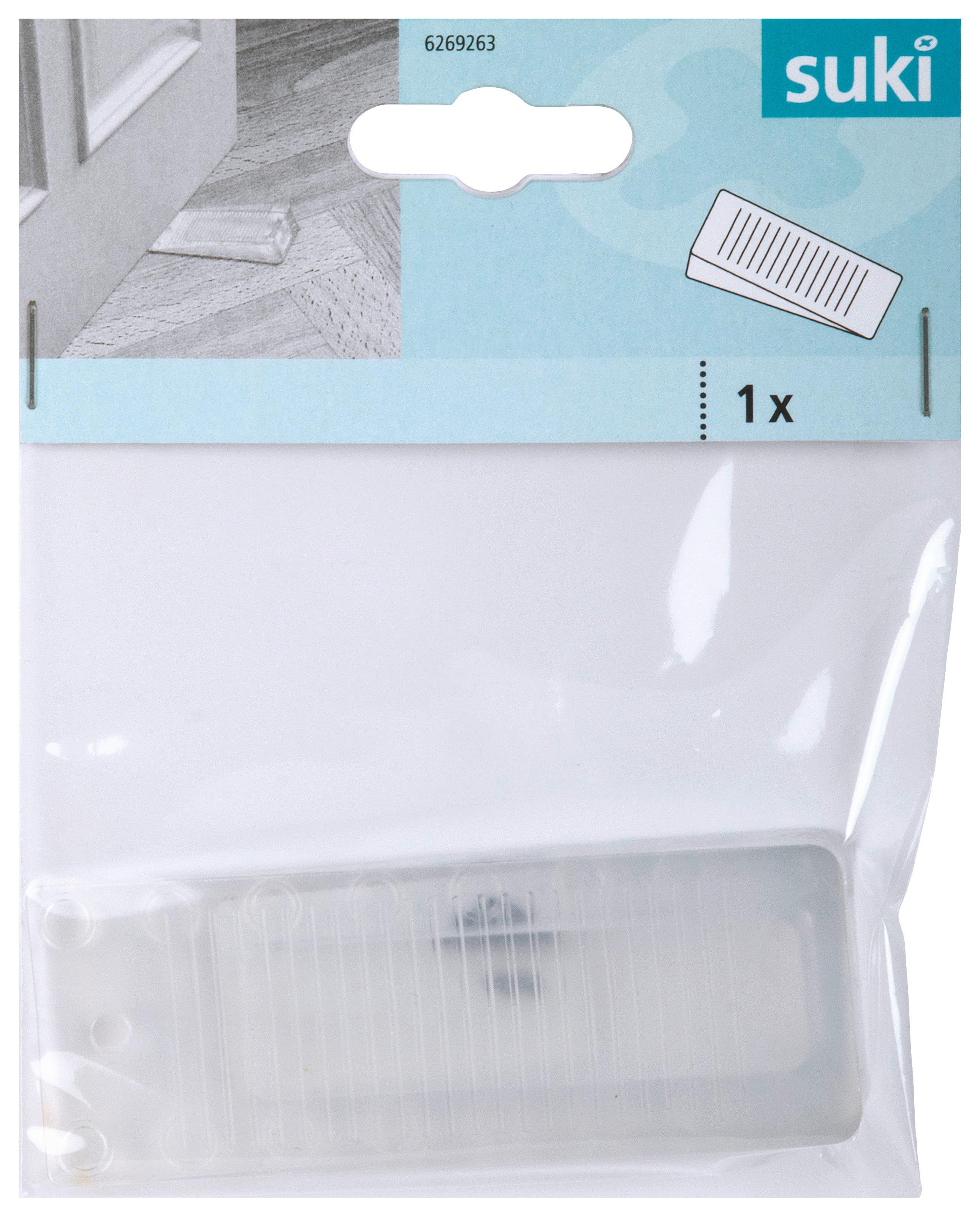 Türstopper Keilförmig 1 Stk. LxBxH 9,7x4x1,3 cm, Kunststoff - Transparent, Kunststoff (9,7/4/1,3cm) - Suki