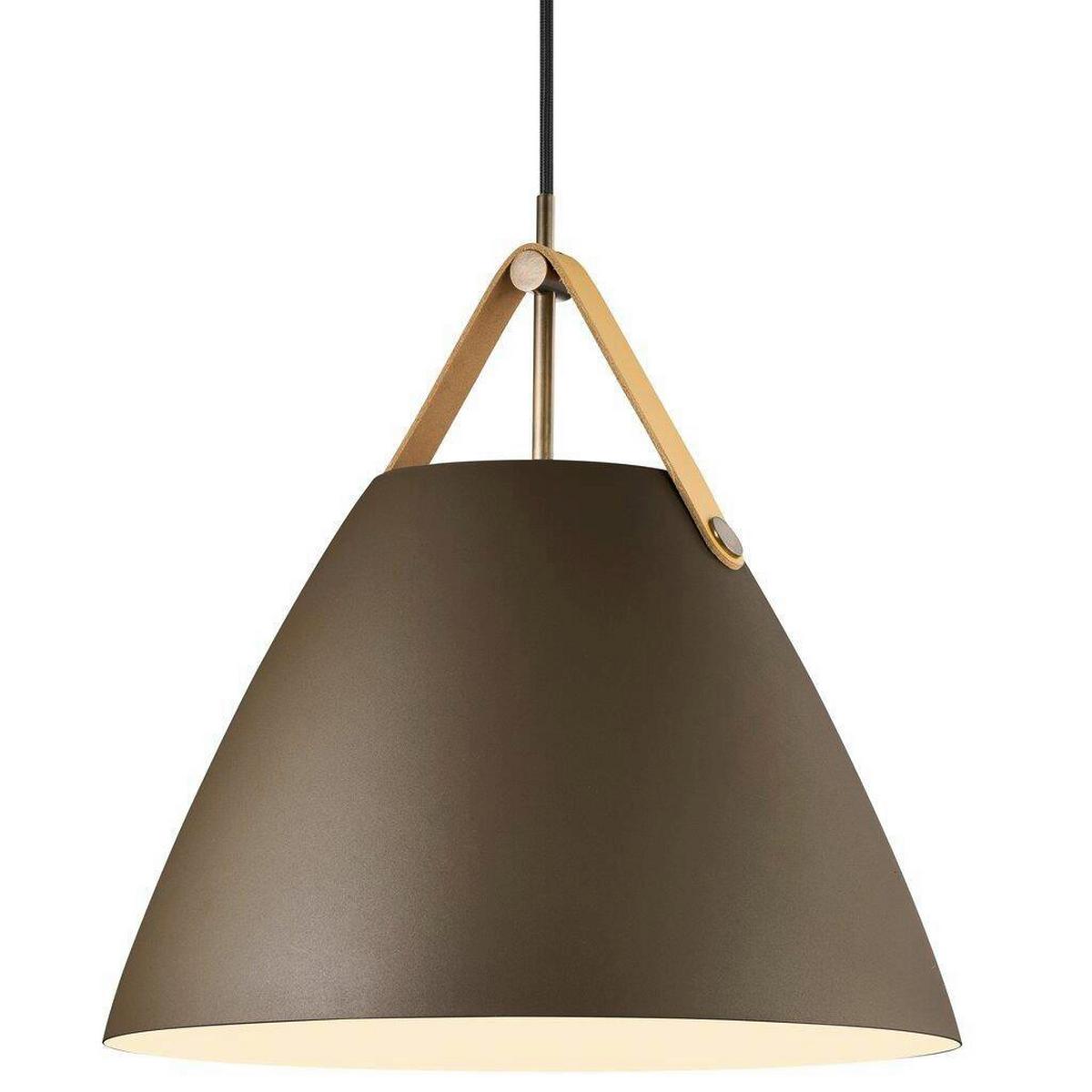 Hängeleuchte Japandi Braun D: 36 cm - Braun, Design, Metall (36/37cm) - Nordlux