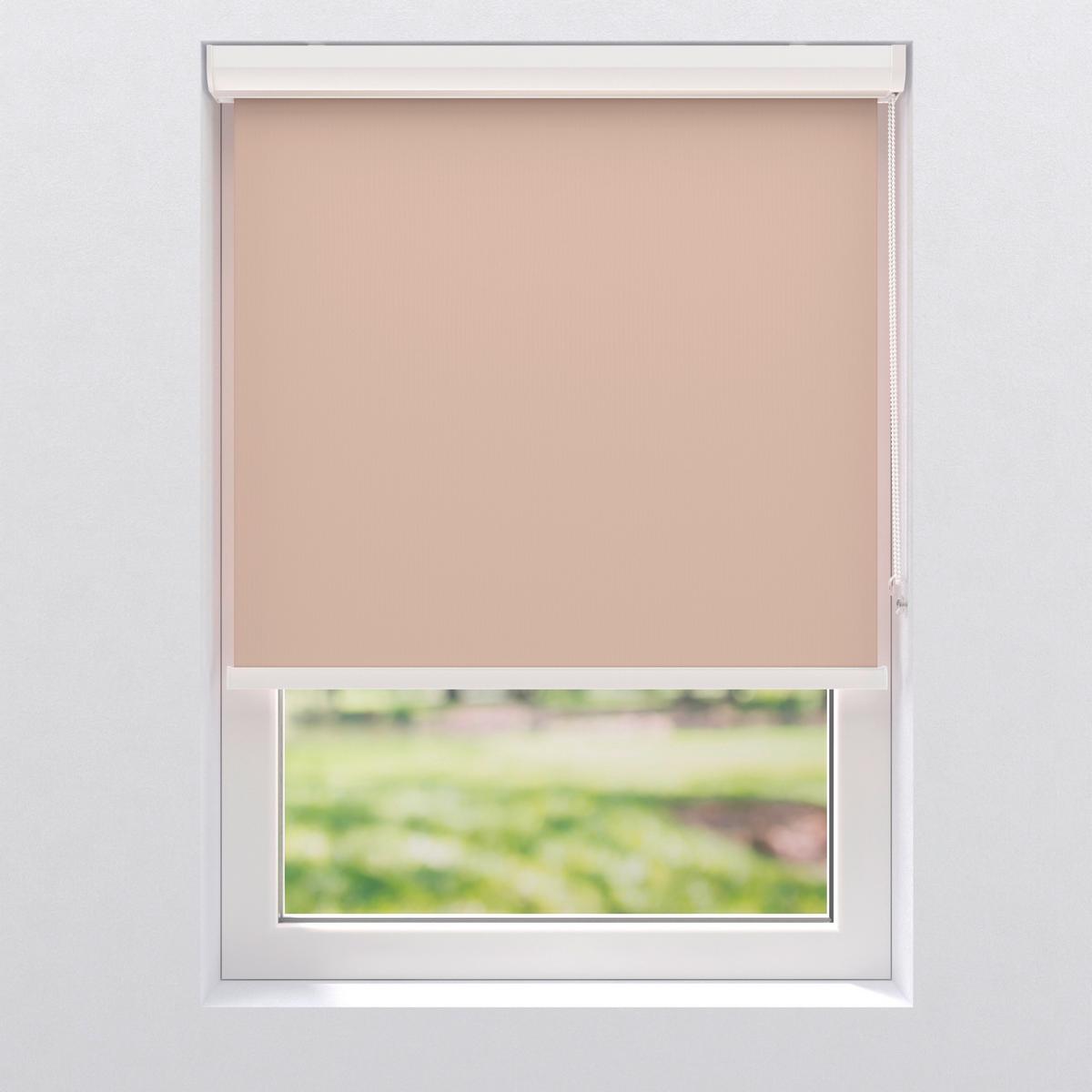 Verdunkelungsrollo Blickdicht Textil BxL 100x175 cm - Beige, Basics, Textil (100/175cm) - MID.YOU