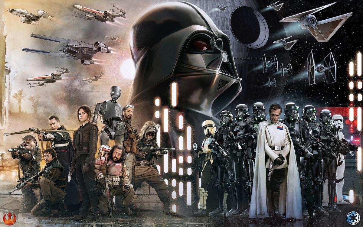 Vliestapete Star Wars Collage - Multicolor, Basics (400/250cm) - Komar