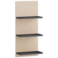 Regal Sander Beige/Anthrazit B: 30,3cm - Anthrazit/Beige, MODERN, Holzwerkstoff (30,3/70,2/17,45cm) - MID.YOU