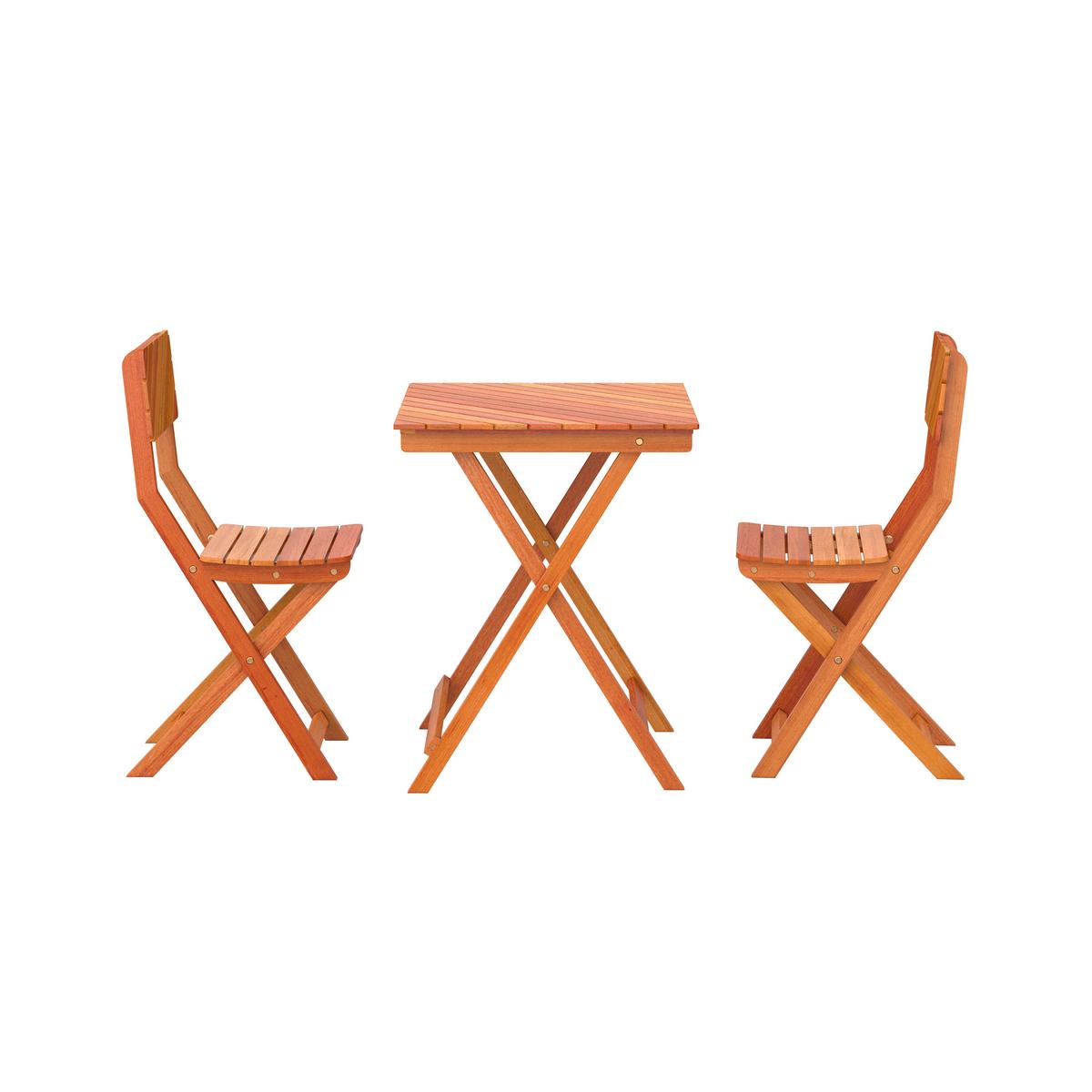 Balkonmöbel Set Simone Holz - Naturfarben, MODERN, Holz - James Wood