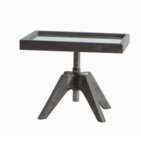Nachttisch Accessoires, Grau B: 52 Cm - Grau, Design, Glas/Holz (52/34-53/42cm) - Hasena