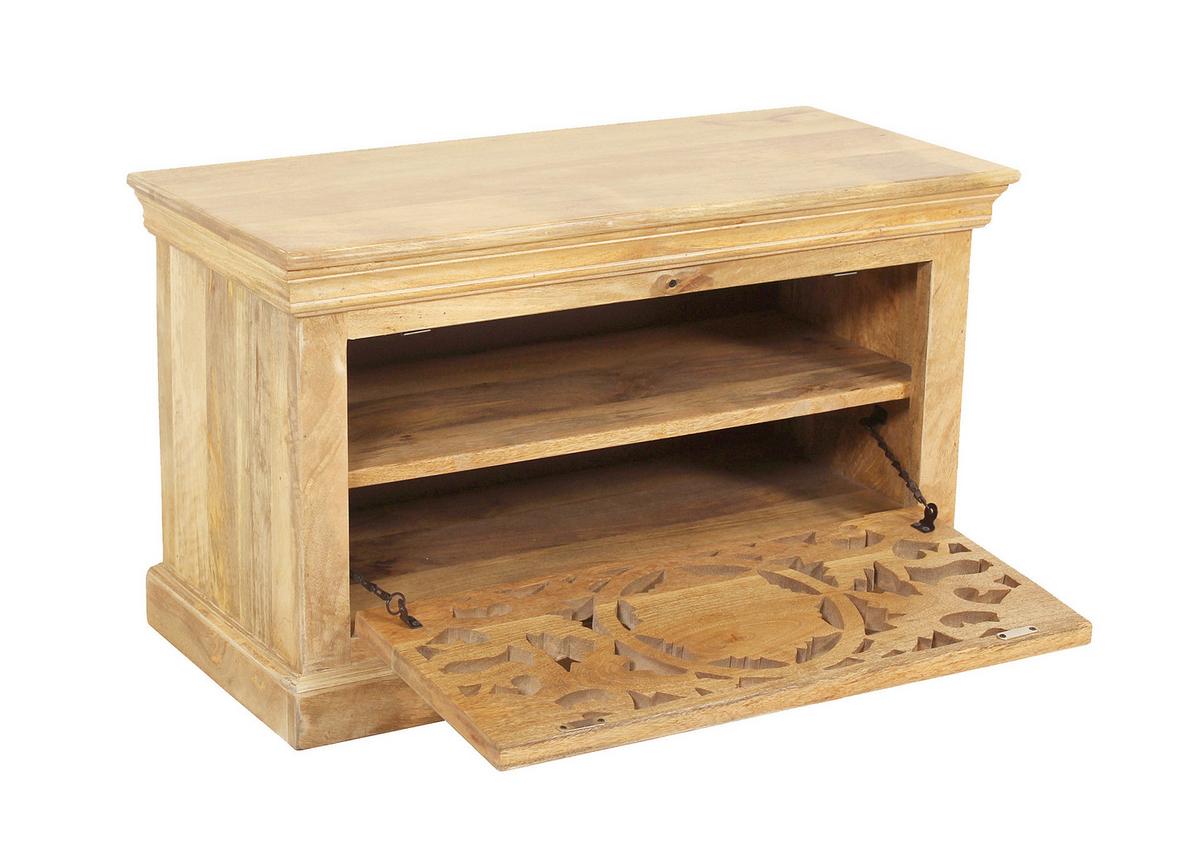 SCHUHSCHRANK Naturfarben B: 80cm - Naturfarben, Design, Holz (80/50/40cm) - MID.YOU