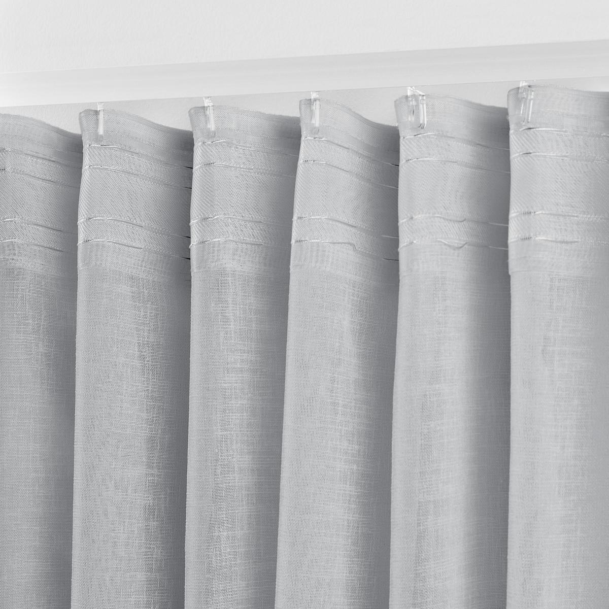 HOTOVÝ ZÁVES Sigrid, 140/245 cm - sivá, Romantik / Landhaus, textil (140/245cm) - Premium Living
