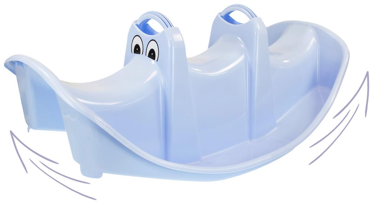 Houpačka BIG ROCKER, š/v/h: 108/42/61cm - světle modrá, Konvenční, plast (108/42/61cm)